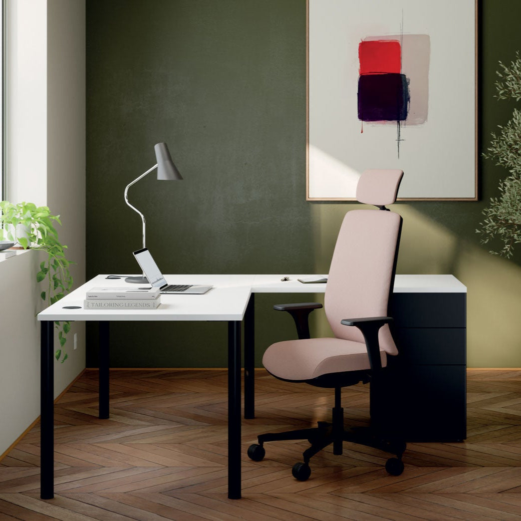 MUNIK - Fauteuil de Travail Dossier Tissu