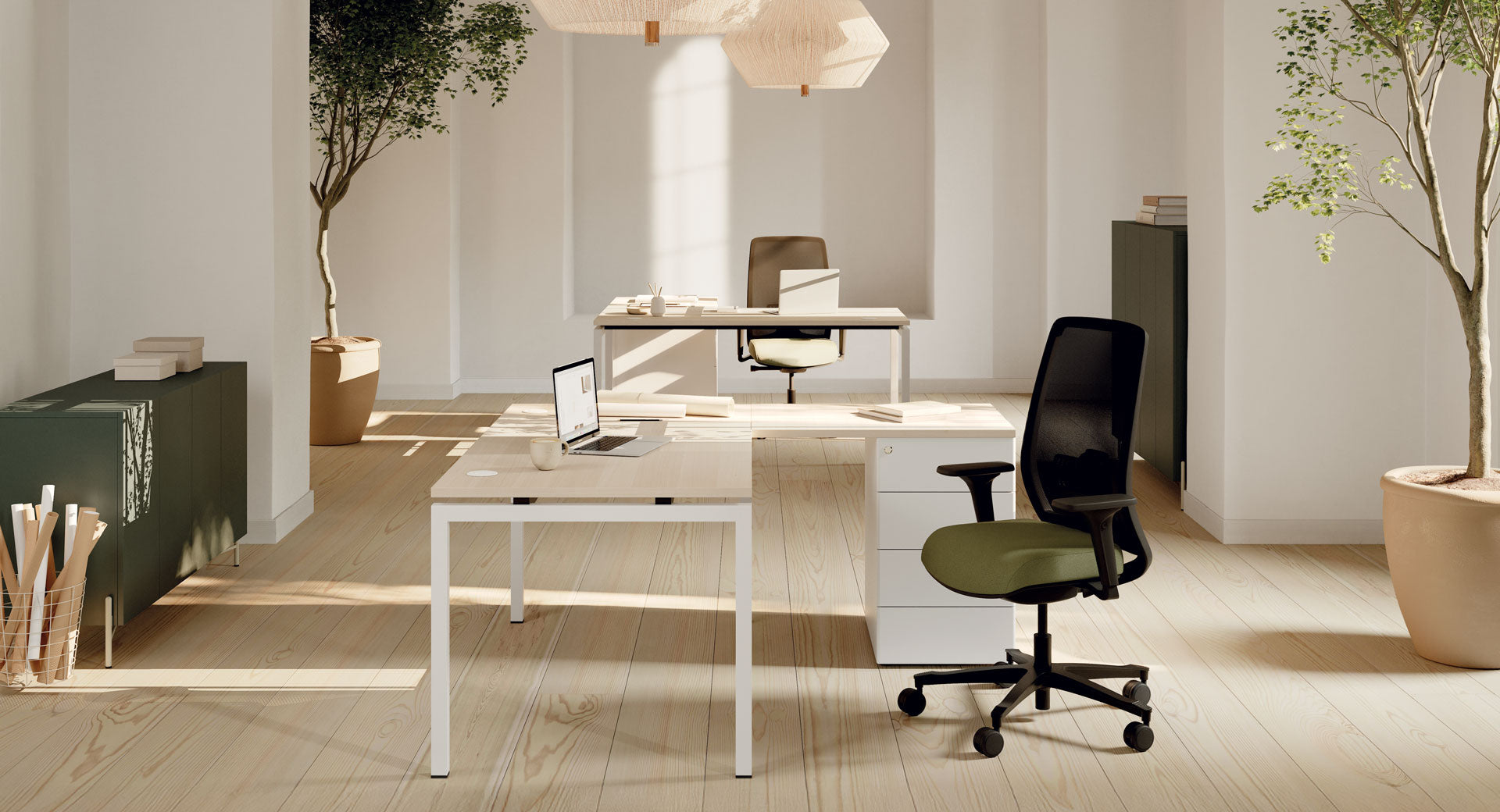 MUNIK - Fauteuil de Travail Dossier Tissu