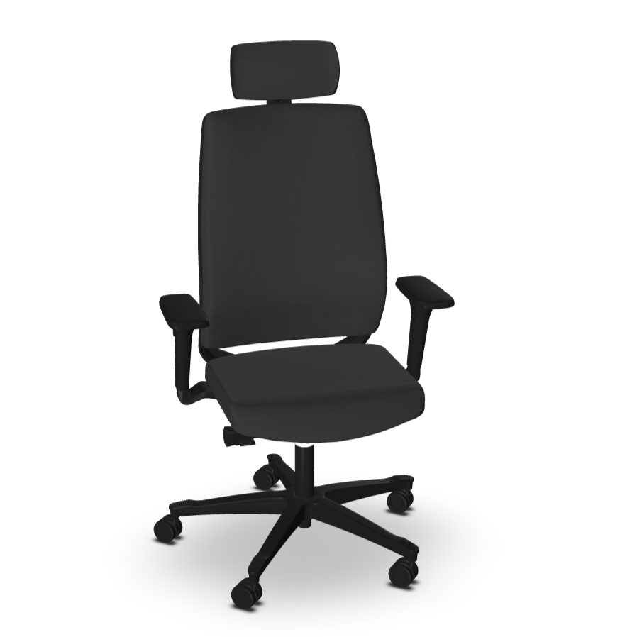 MUNIK - Fauteuil de Travail Dossier Tissu