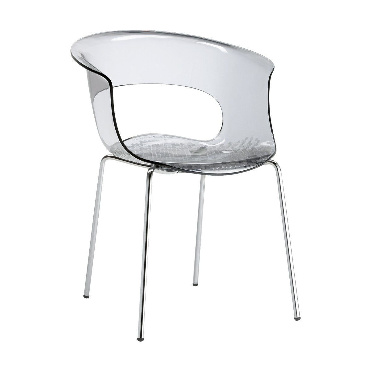 Fauteuil MISS B Antishock Chrome Transparent SCAB DESIGN