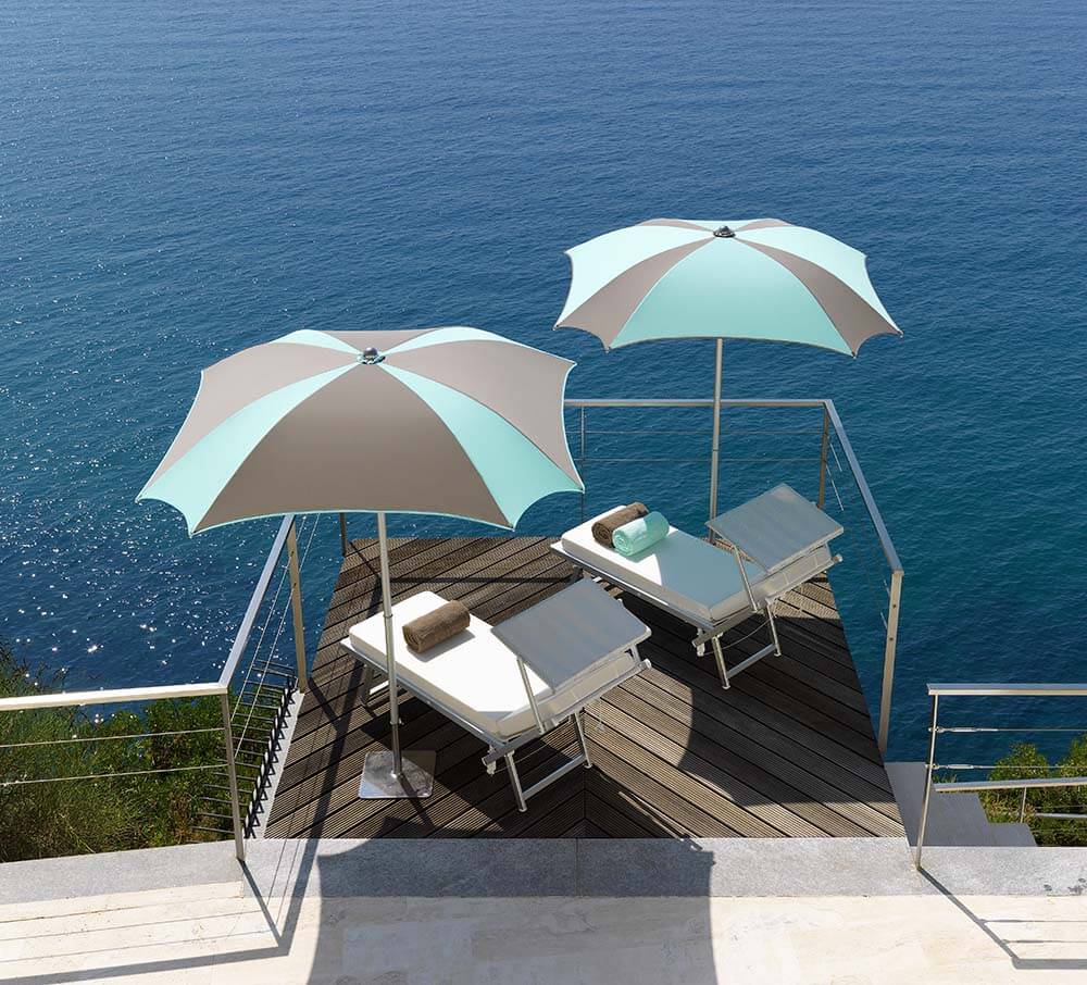 Parasol Zefiro Uni 180x180cm CREMA