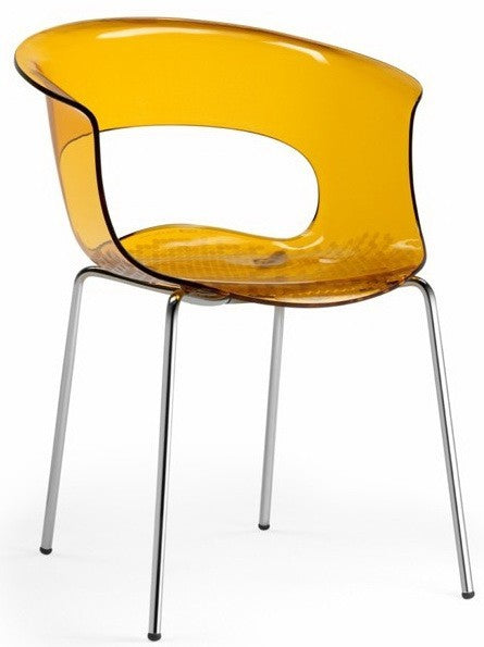 Fauteuil MISS B Antishock Chrome Transparent SCAB DESIGN
