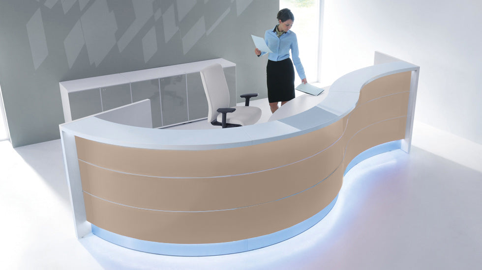 VALDE - Banque d'Accueil Courbe 419.9.5x162.2cm