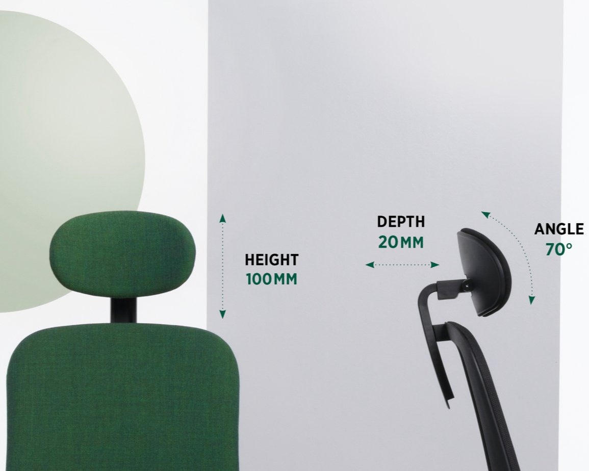 SOULY - Fauteuil Ergonomique Dossier Résille avec Têtière