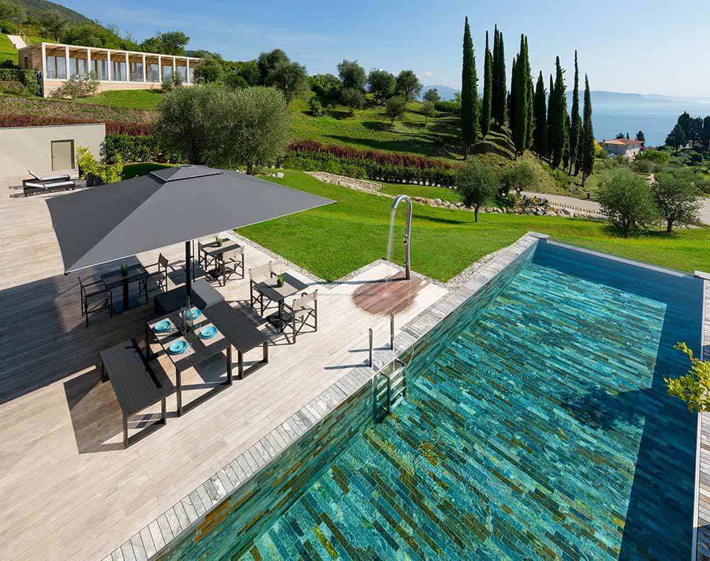 Parasol Adone 400x400cm CREMA