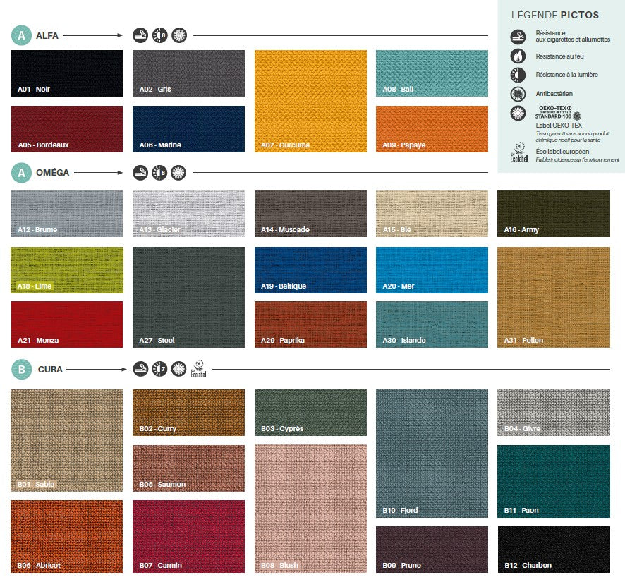 Chauffeuse Vita piètement pyramidale bois Harmony