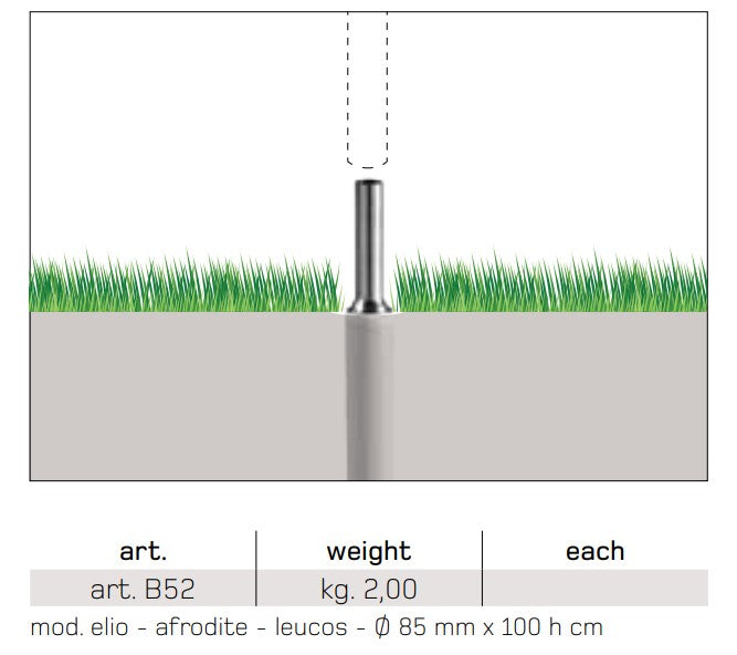 Parasol Elio 200x200cm CREMA