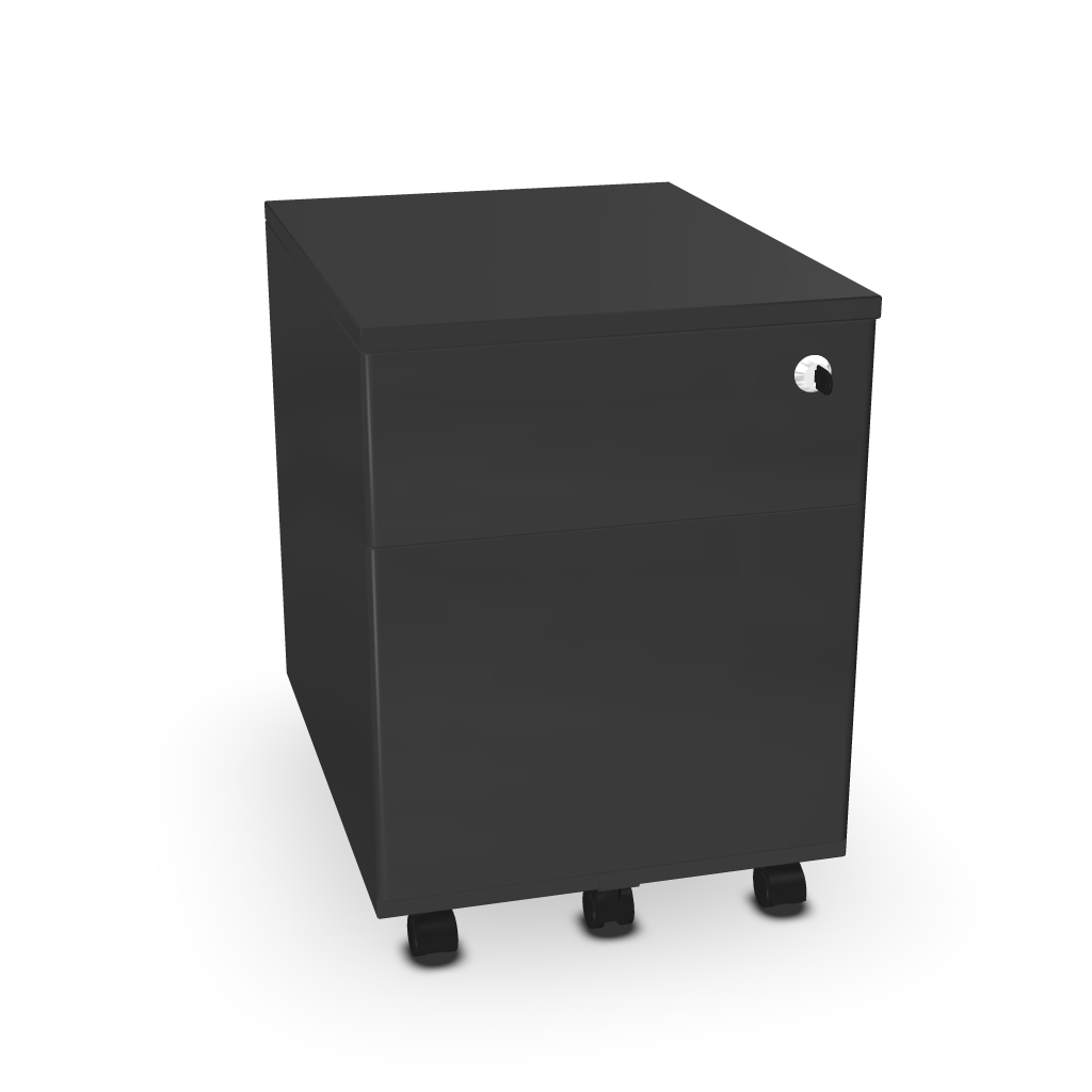 Caisson Métallique 1 Tiroir + 1 Tiroir Dossiers Suspendus