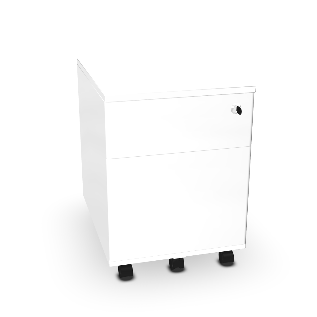 Caisson Métallique 1 Tiroir + 1 Tiroir Dossiers Suspendus