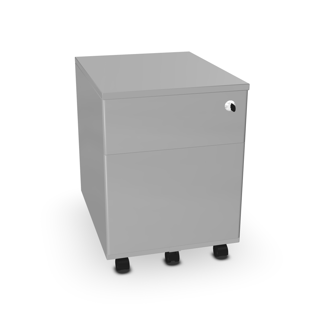 Caisson Métallique 1 Tiroir + 1 Tiroir Dossiers Suspendus