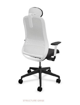 SOULY - Fauteuil Ergonomique Dossier Résille avec Têtière