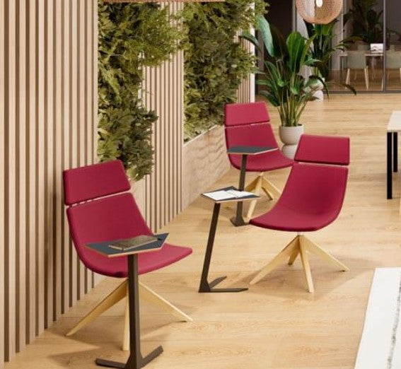 Chauffeuse Vita piètement pyramidale bois Harmony