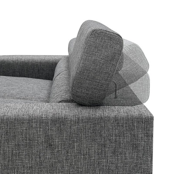 Appui tête - Canapé Gris Fred de la marque Félis - Luccioni Mobilier