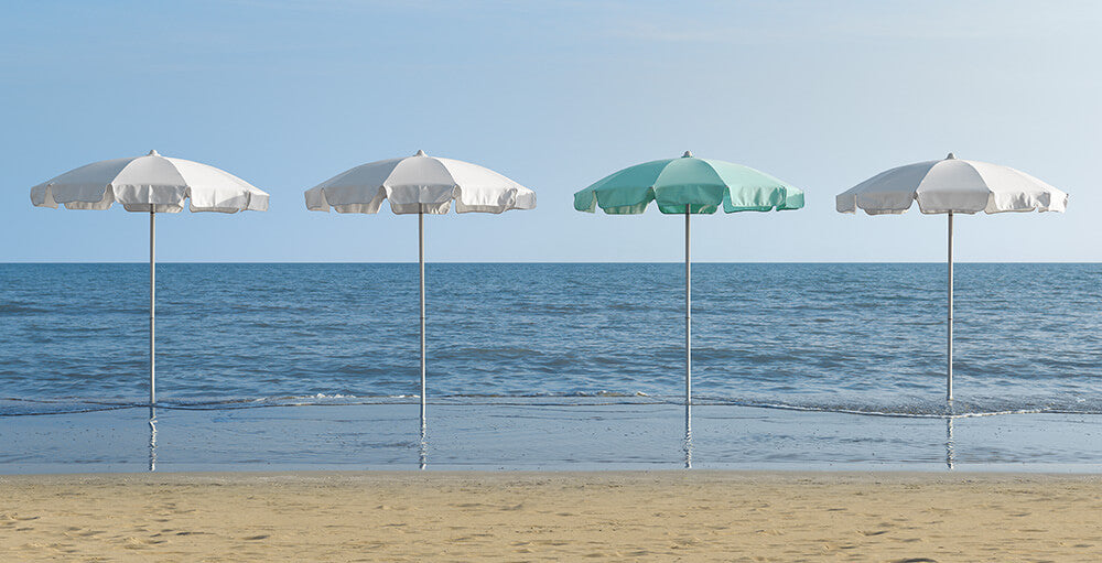 Parasol Poséidon Ø 200 cm CREMA