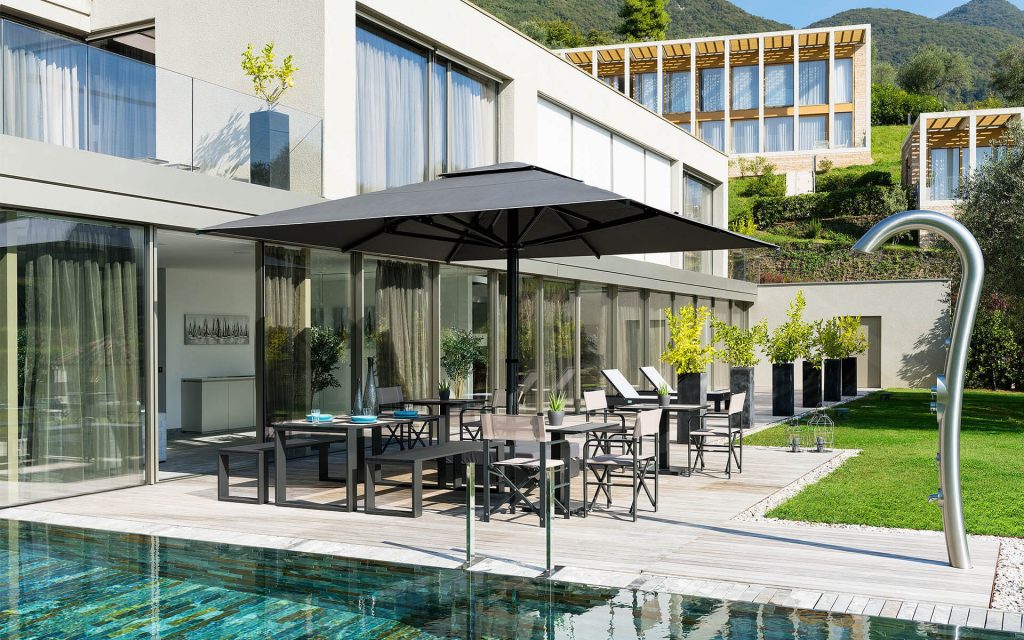 Parasol Adone 400x400cm CREMA