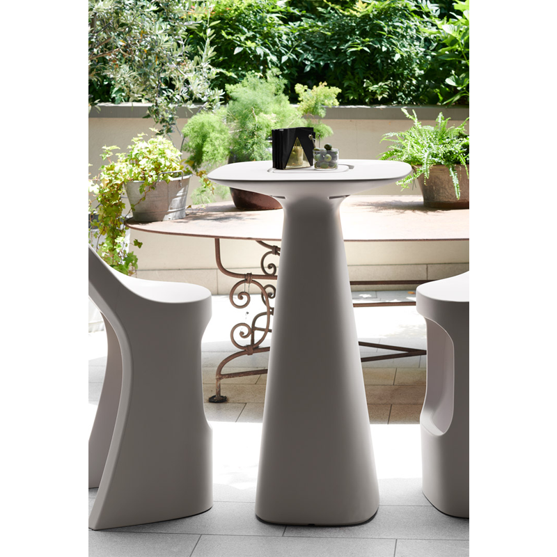 Amelie Up Table Haute d'extérieur SLIDE WHITE