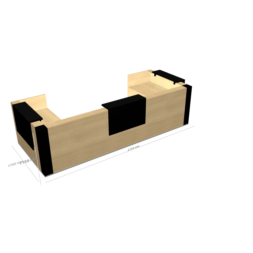 TERA - Banque d'Accueil d'Angle 415.4x170.5cm