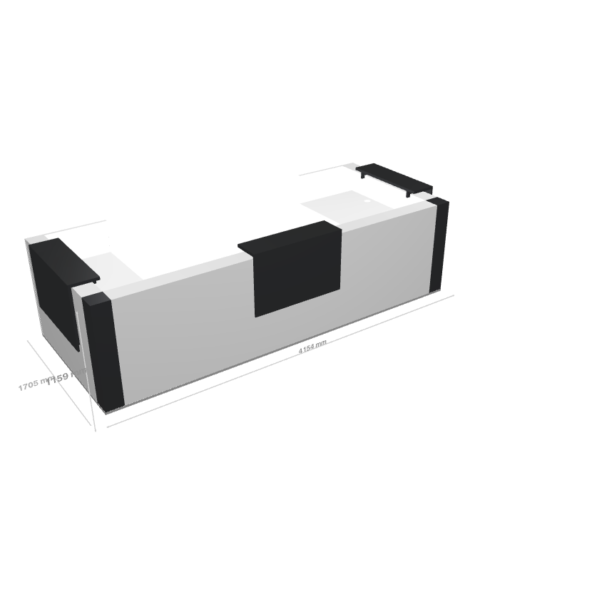 TERA - Banque d'Accueil d'Angle 415.4x170.5cm