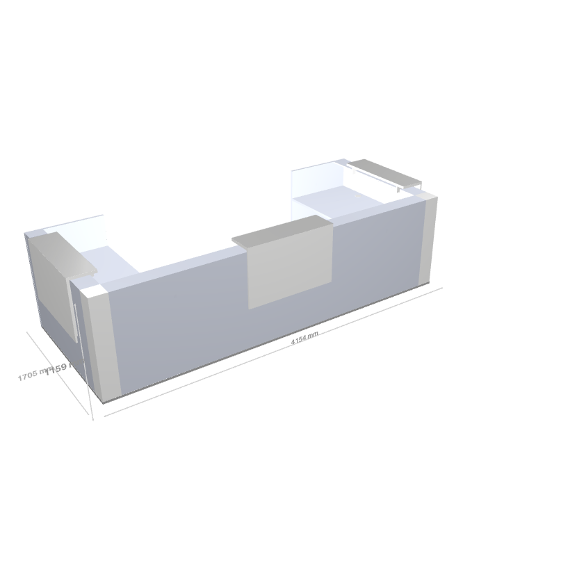 TERA - Banque d'Accueil d'Angle 415.4x170.5cm