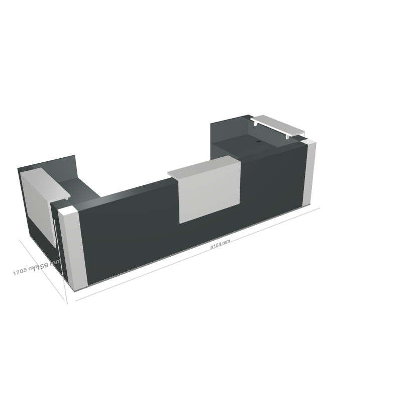 TERA - Banque d'Accueil d'Angle 415.4x170.5cm