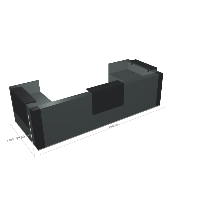 TERA - Banque d'Accueil d'Angle 415.4x170.5cm