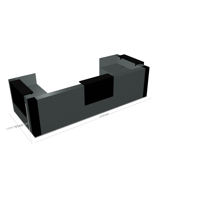TERA - Banque d'Accueil d'Angle 415.4x170.5cm