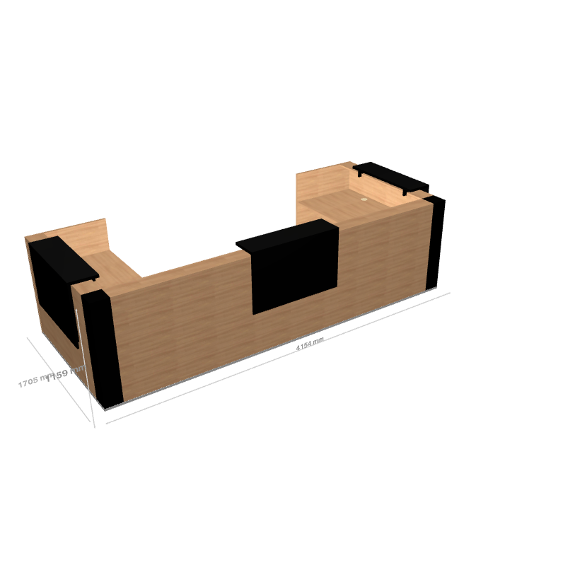 TERA - Banque d'Accueil d'Angle 415.4x170.5cm