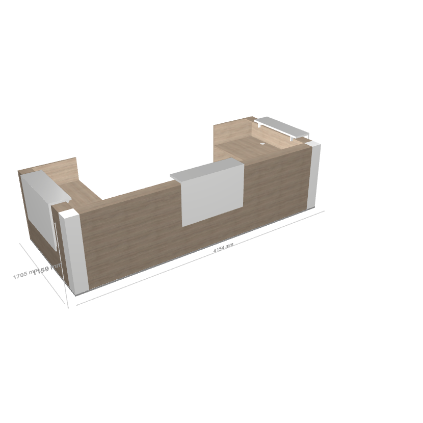 TERA - Banque d'Accueil d'Angle 415.4x170.5cm