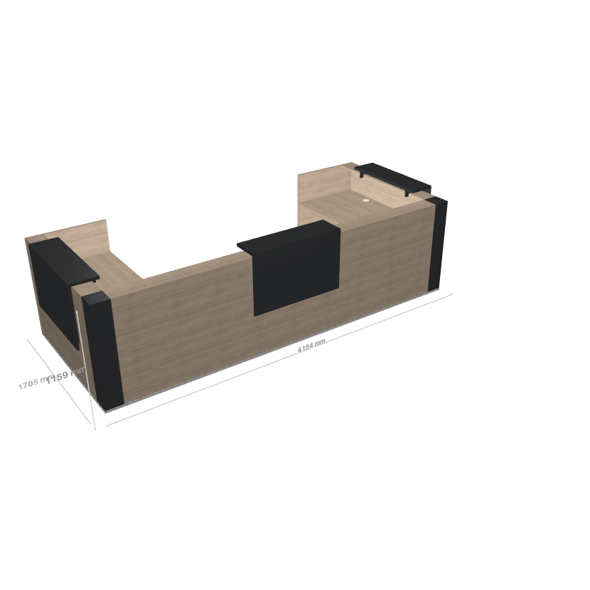 TERA - Banque d'Accueil d'Angle 415.4x170.5cm