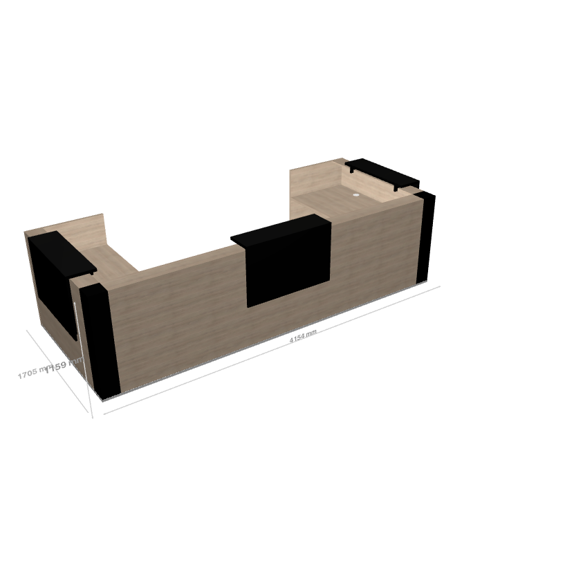 TERA - Banque d'Accueil d'Angle 415.4x170.5cm