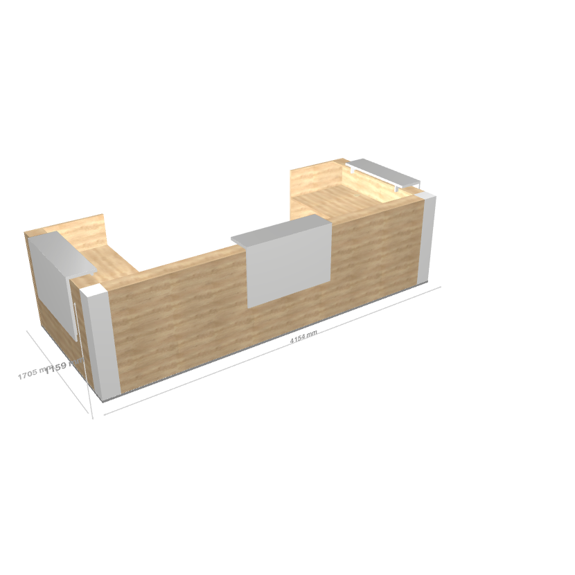 TERA - Banque d'Accueil d'Angle 415.4x170.5cm