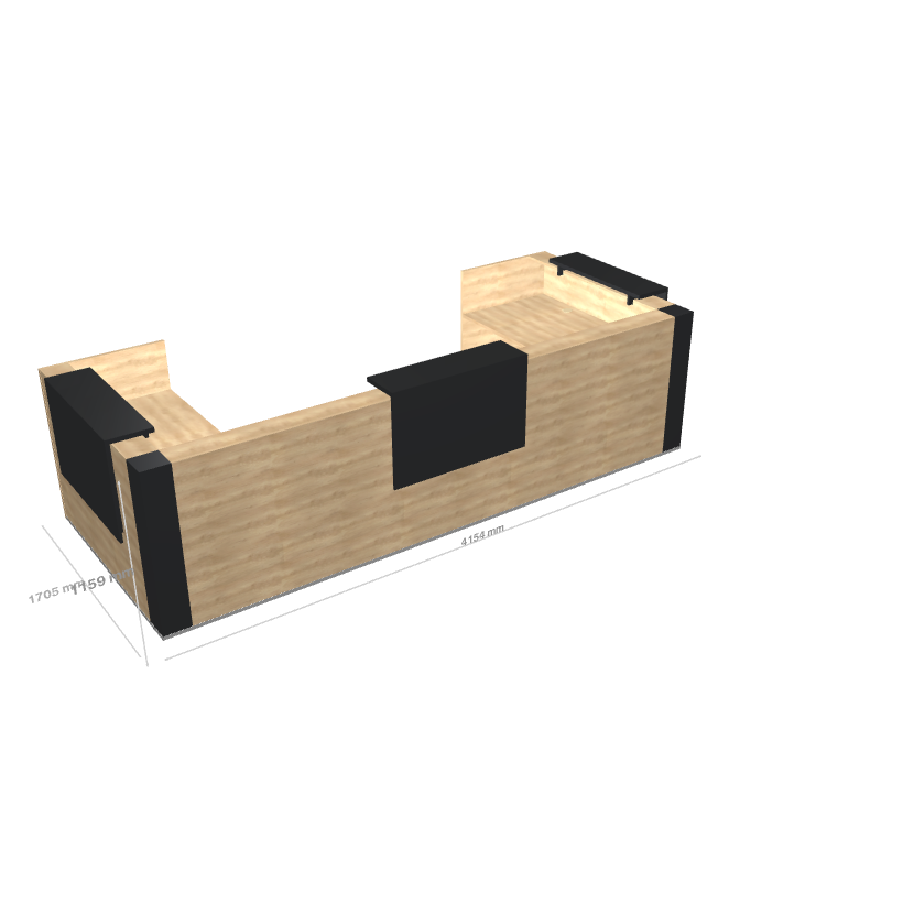 TERA - Banque d'Accueil d'Angle 415.4x170.5cm