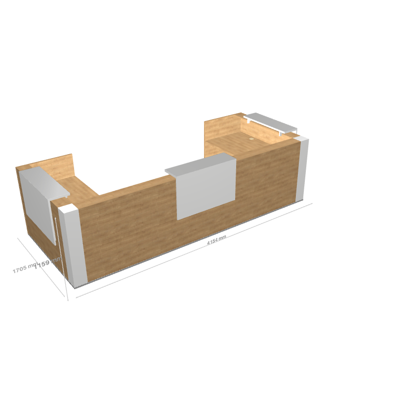 TERA - Banque d'Accueil d'Angle 415.4x170.5cm