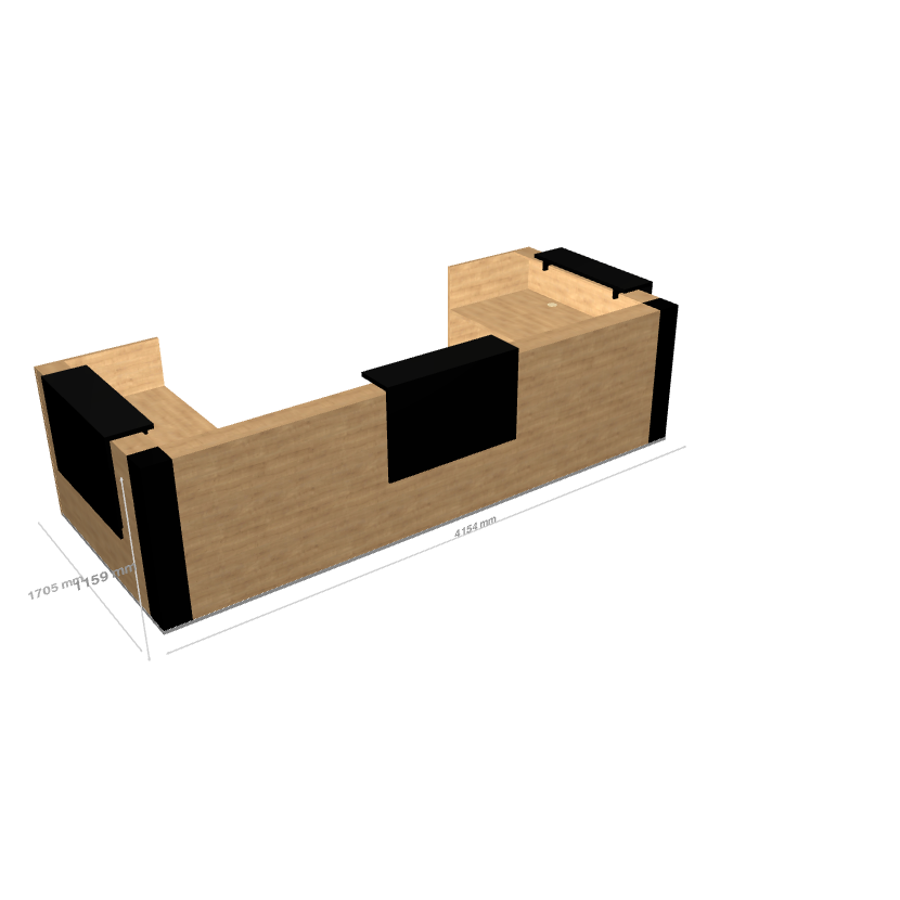 TERA - Banque d'Accueil d'Angle 415.4x170.5cm