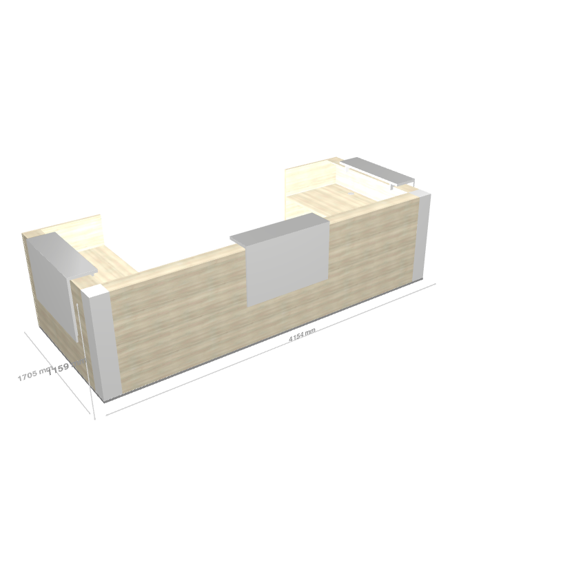 TERA - Banque d'Accueil d'Angle 415.4x170.5cm