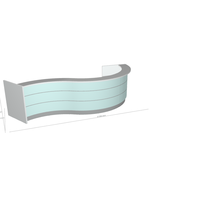 VALDE - Banque d'Accueil Courbe 419.9.5x162.2cm