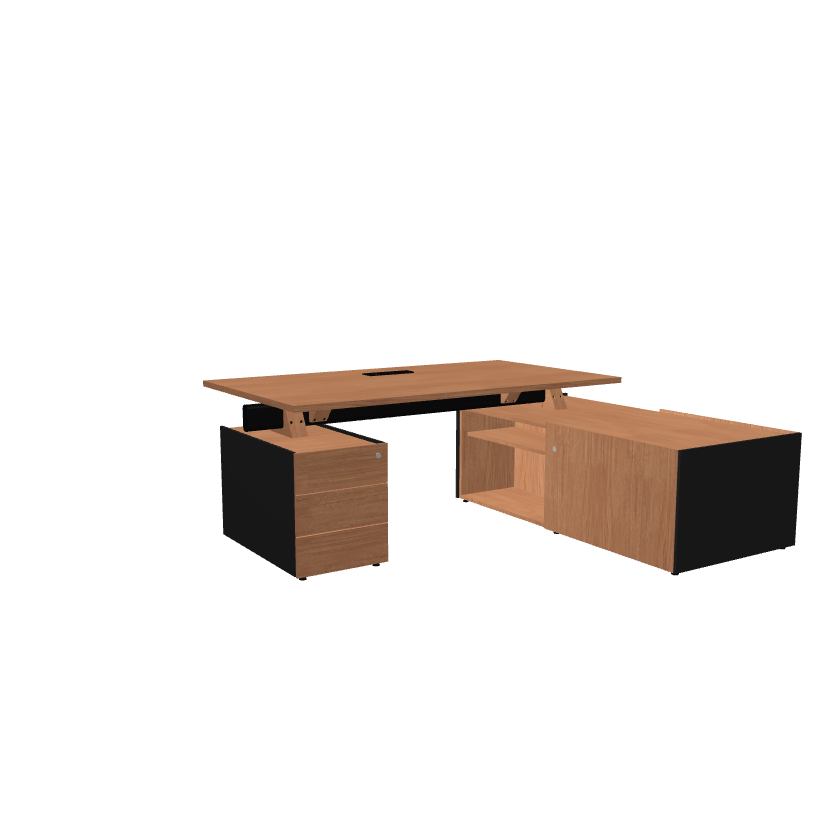 VIGA - Bureau de Direction avec Retour et Caisson