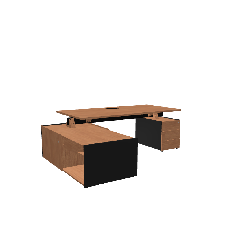 VIGA - Bureau de Direction avec Retour et Caisson