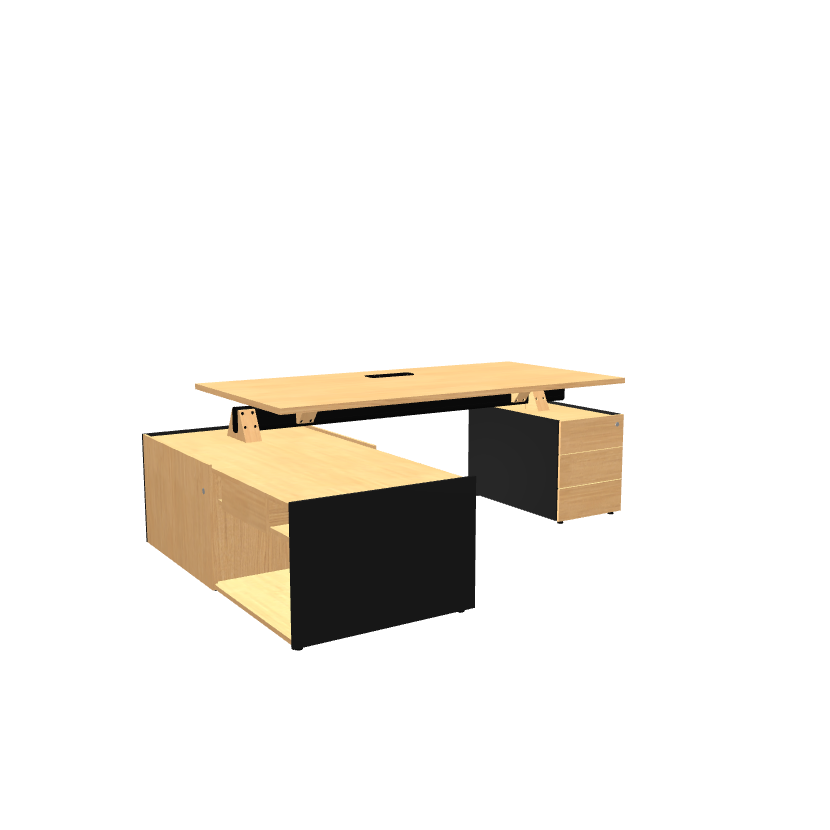 VIGA - Bureau de Direction avec Retour et Caisson