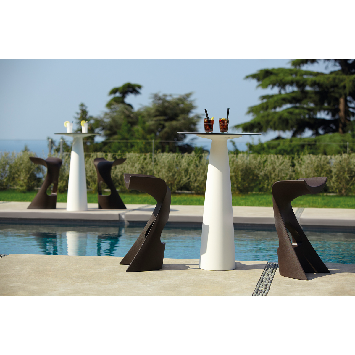 Koncord Tabouret haut d'extérieur SLIDE