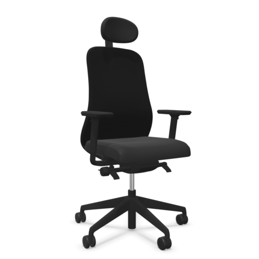 SOULY - Fauteuil Ergonomique Dossier Résille avec Têtière