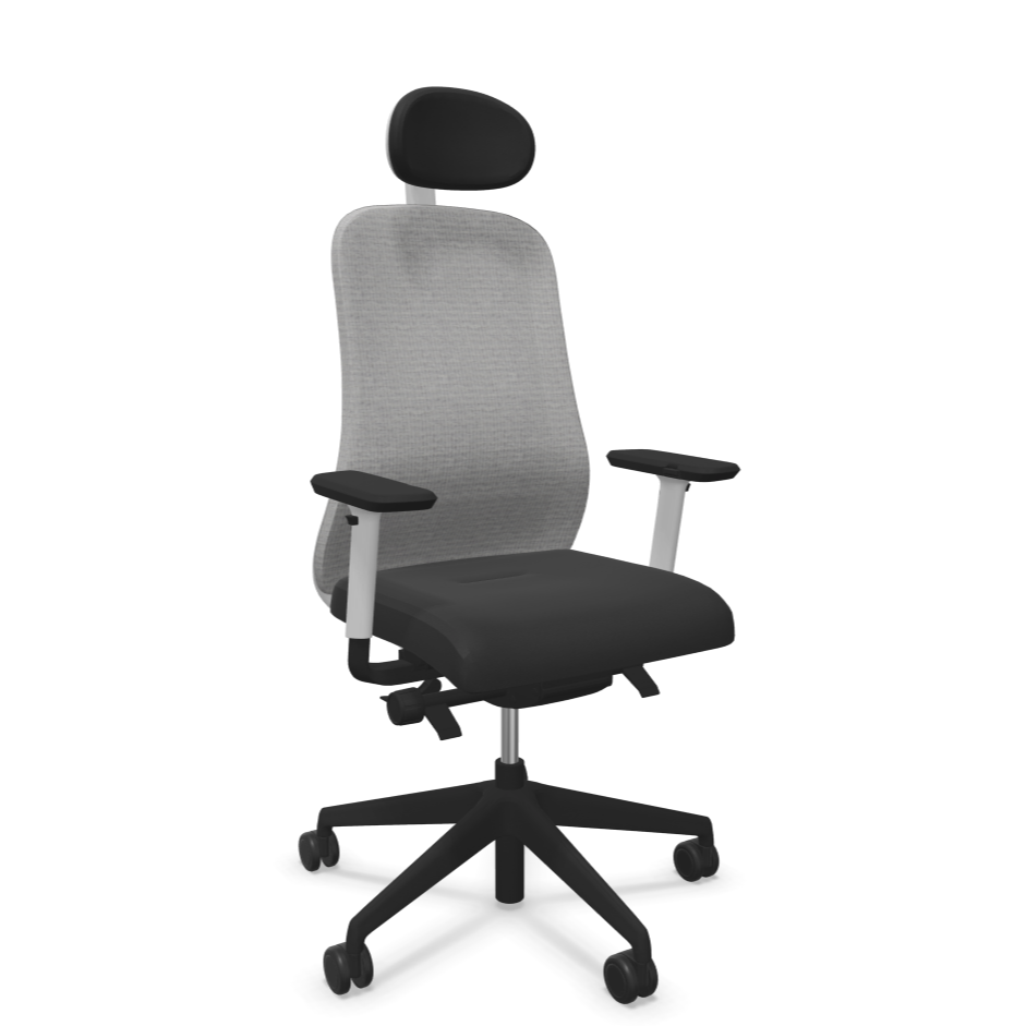 SOULY - Fauteuil Ergonomique Dossier Résille avec Têtière