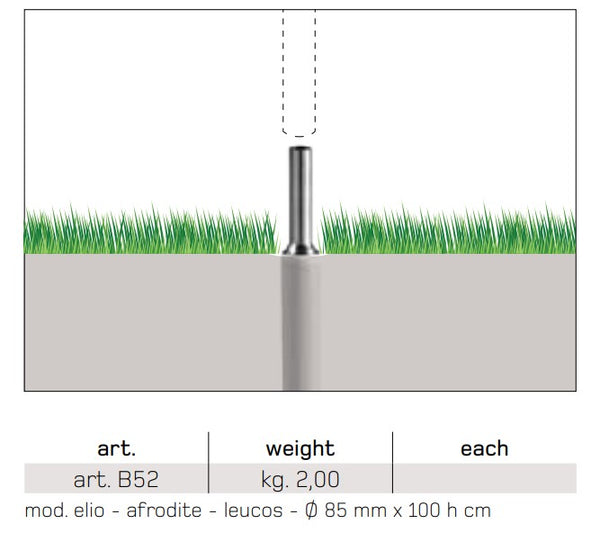 Parasol Elio Ø 300 cm CREMA