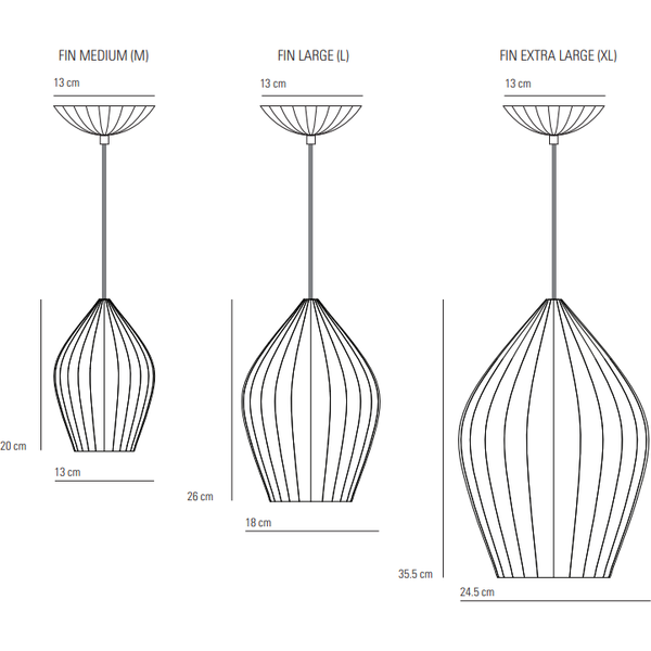 Fin Suspension Extra Large ORIGINAL BTC