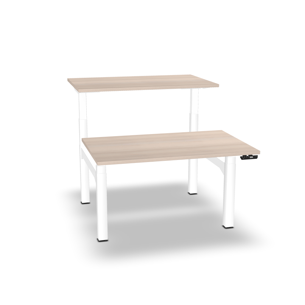 FLEX'UP - Bureau Electrique Réglable en Hauteur Poste Face à face P.160cm