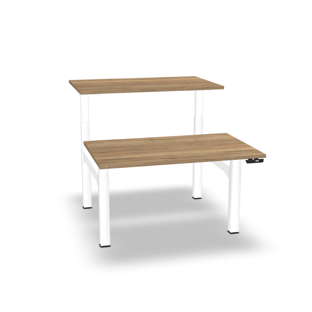 FLEX'UP - Bureau Electrique Réglable en Hauteur Poste Face à face P.160cm
