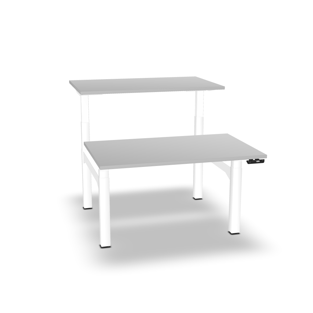 FLEX'UP - Bureau Electrique Réglable en Hauteur Poste Face à face P.160cm