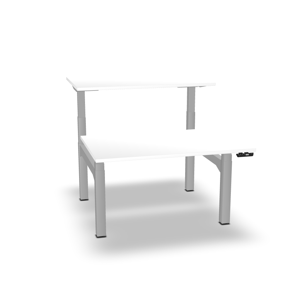 FLEX'UP - Bureau Electrique Réglable en Hauteur Poste Face à face P.160cm