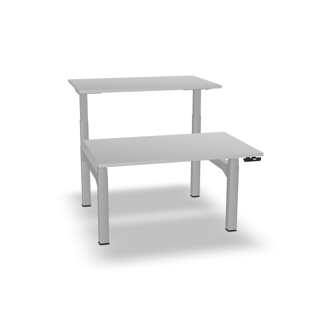 FLEX'UP - Bureau Electrique Réglable en Hauteur Poste Face à face P.160cm
