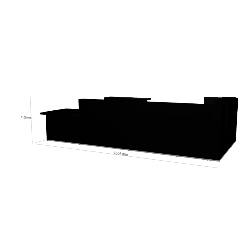 TERA - Banque d'Accueil PMR Droite 430.6x234.8cm